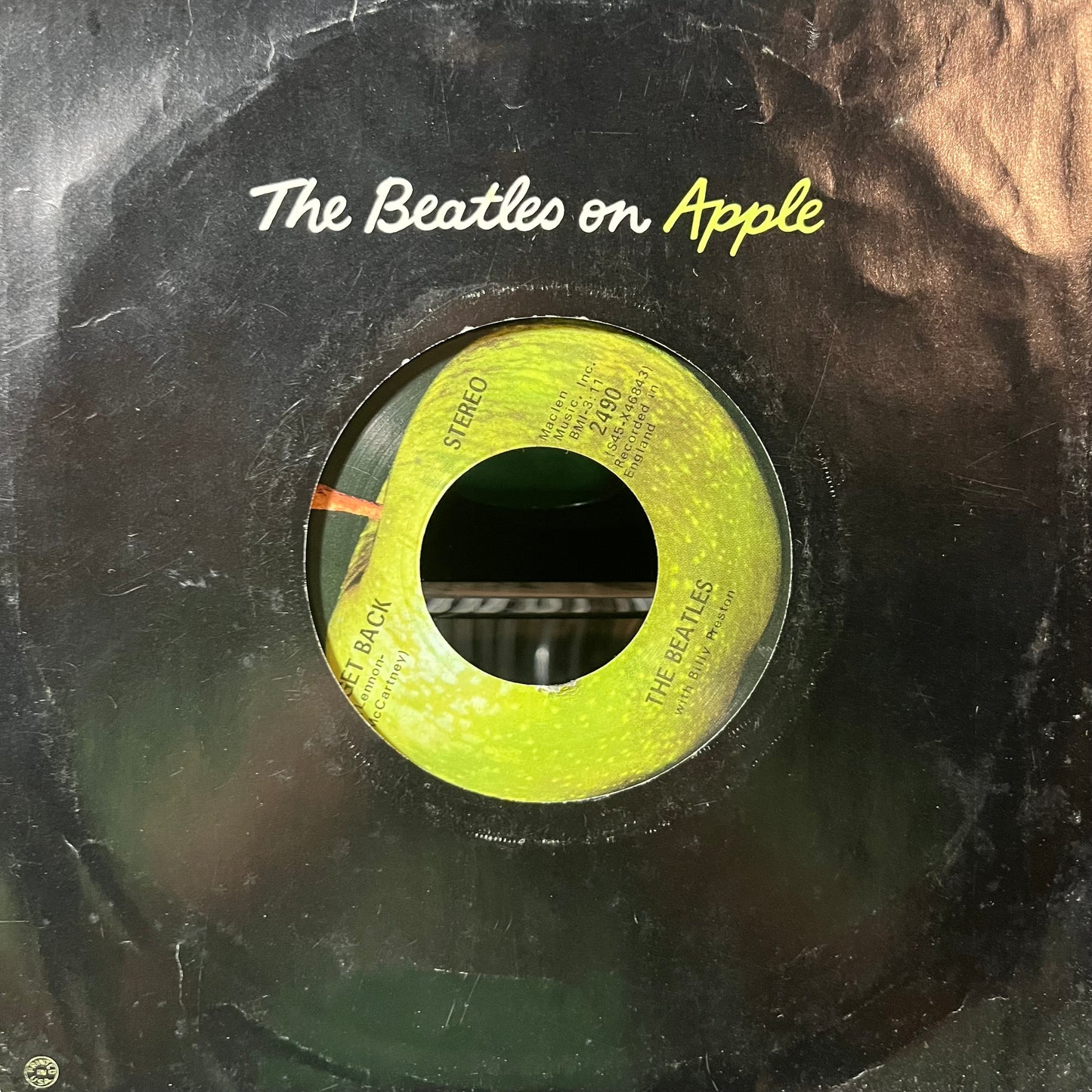 The Beatles With Billy Preston - Get Back (VINYL 7") | Excellent (EX) Excellent (EX) - ROCK / USED *EXCELLENT*