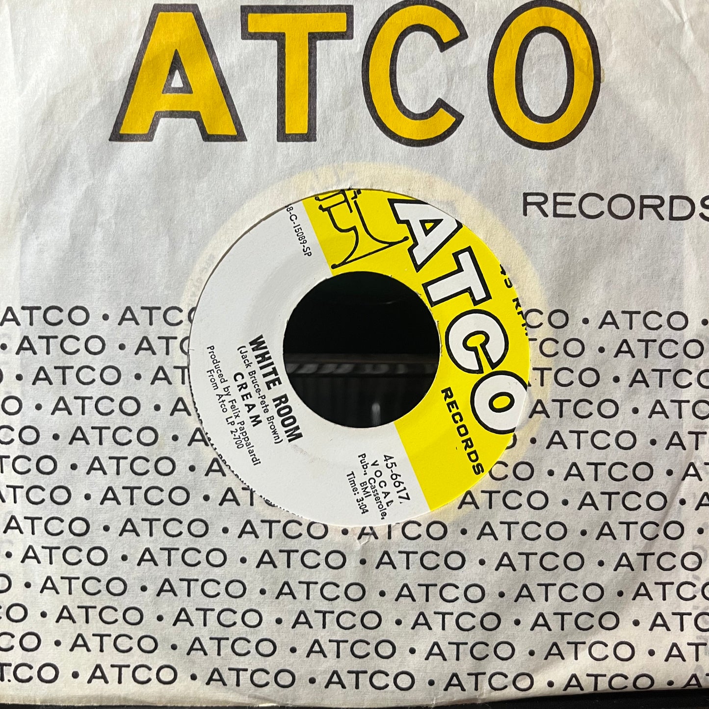 Cream - White Room (VINYL 7") | Excellent (EX) Near Mint (NM) - ROCK / USED *EXCELLENT*