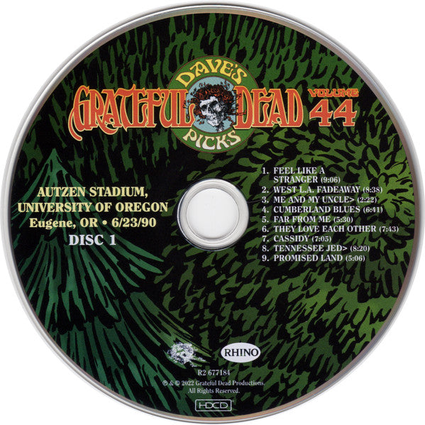 Dave's Picks, Volume 44 (3xCD)(Autzen Stadium, U. Of Oregon, Eugene, OR • 6/23/90) | Mint (M) Near Mint (NM) - ROCK
