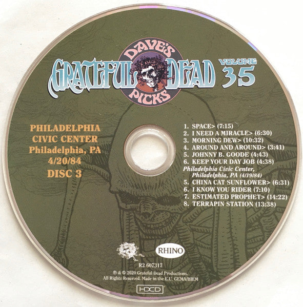 Dave's Picks, Volume 35 (3xCD)(Philadelphia Civic Center, Philadelphia, PA • 4/20/84) | Mint (M) Near Mint (NM) - ROCK