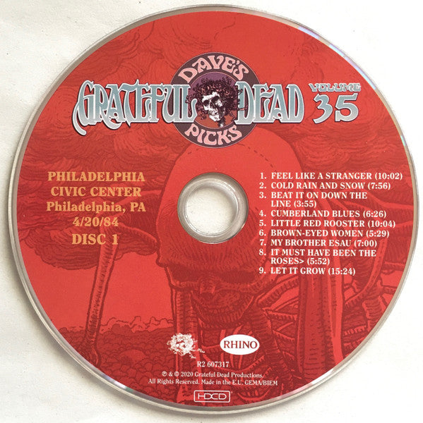 Dave's Picks, Volume 35 (3xCD)(Philadelphia Civic Center, Philadelphia, PA • 4/20/84) | Mint (M) Near Mint (NM) - ROCK
