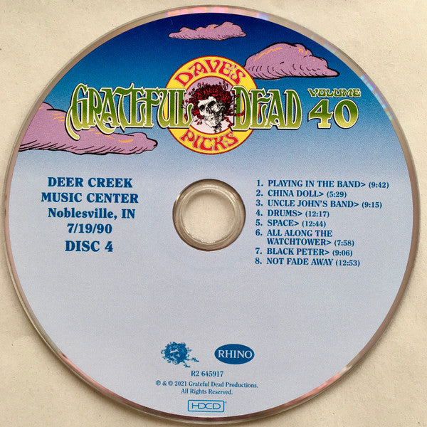 Dave's Picks, Volume 40 (3xCD)(Deer Creek Music Center, Noblesville, IN • 7/18-19/90 | Mint (M) Near Mint (NM) - ROCK
