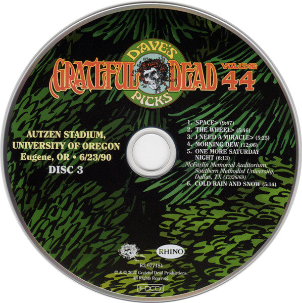 Dave's Picks, Volume 44 (3xCD)(Autzen Stadium, U. Of Oregon, Eugene, OR • 6/23/90) | Mint (M) Near Mint (NM) - ROCK