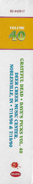 Dave's Picks, Volume 40 (3xCD)(Deer Creek Music Center, Noblesville, IN • 7/18-19/90 | Mint (M) Near Mint (NM) - ROCK