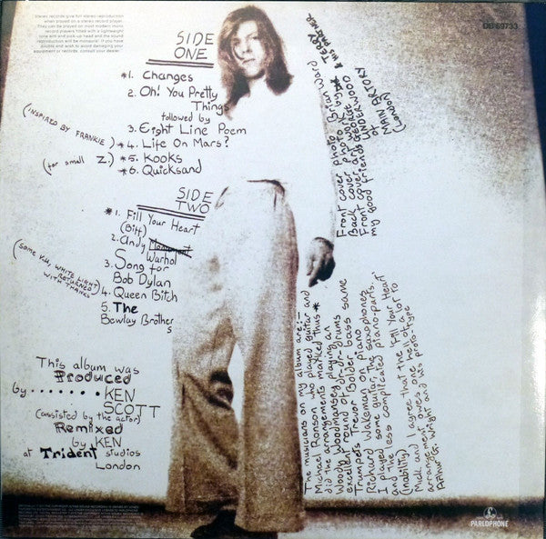 Hunky Dory | Mint (M) Mint (M) - ROCK *SEALED*