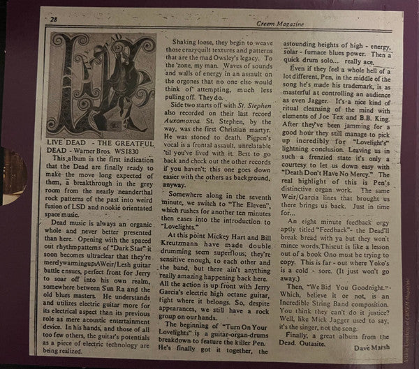 Dave's Picks, Volume 43 (3xCD)(San Francisco, 11/2/69 • Dallas, 12/26/69) | Mint (M) Near Mint (NM) - ROCK