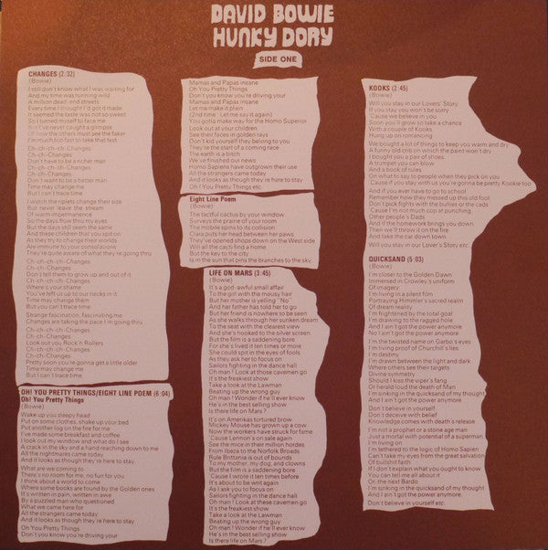 Hunky Dory | Mint (M) Mint (M) - ROCK *SEALED*