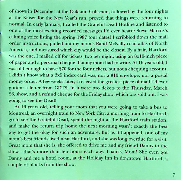 Dave's Picks, Volume 36 (CD BOX)(Hartford Civic Center, Hartford, CT • 3/26-27/87) | Mint (M) Near Mint (NM) - ROCK