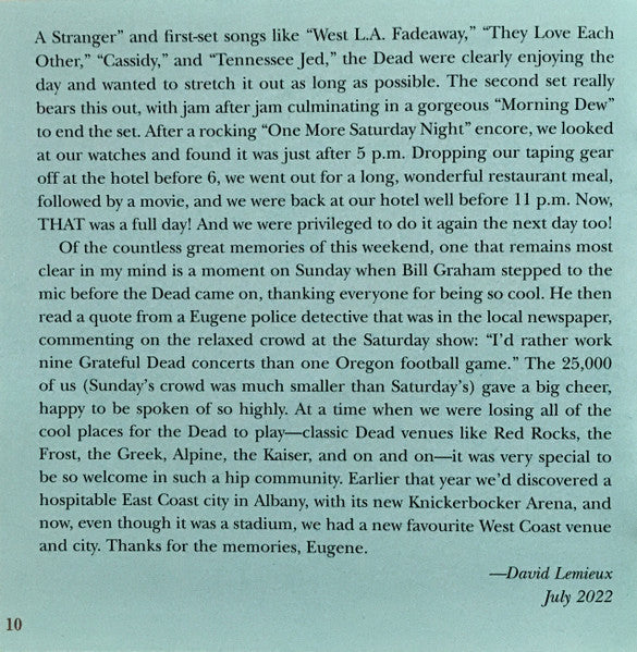 Dave's Picks, Volume 44 (3xCD)(Autzen Stadium, U. Of Oregon, Eugene, OR • 6/23/90) | Mint (M) Near Mint (NM) - ROCK