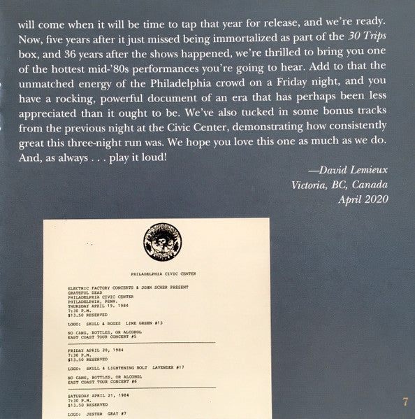 Dave's Picks, Volume 35 (3xCD)(Philadelphia Civic Center, Philadelphia, PA • 4/20/84) | Mint (M) Near Mint (NM) - ROCK