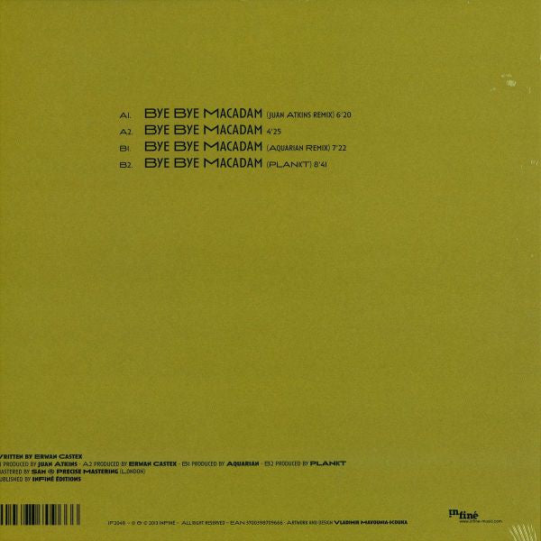 Bye Bye Macadam | Mint (M) Near Mint (NM)