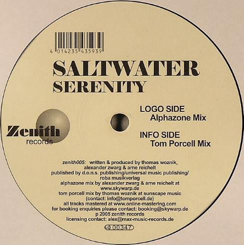 Saltwater Serenity Zenith Records 12" Near Mint (NM or M-) Near Mint (NM or M-)