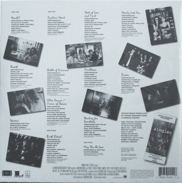 Singles - Original Motion Picture Soundtrack (VINYL) | - SOUNDTRACK *W CD*