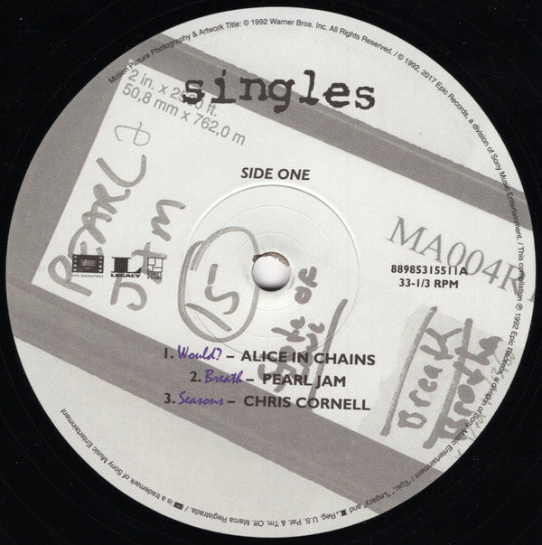 Singles - Original Motion Picture Soundtrack (VINYL) | - SOUNDTRACK *W CD*