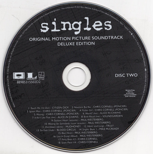 Singles - Original Motion Picture Soundtrack (VINYL) | - SOUNDTRACK *W CD*