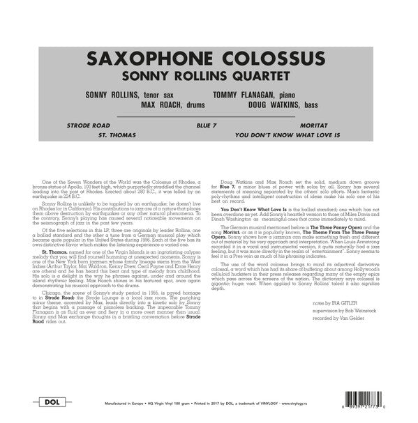 Saxophone Colossus | Mint (M) Mint (M) - JAZZ *SEALED*
