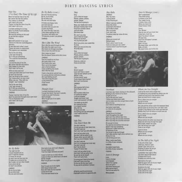 Dirty Dancing (Original Soundtrack From The Vestron Motion Picture) | Mint (M) Mint (M)