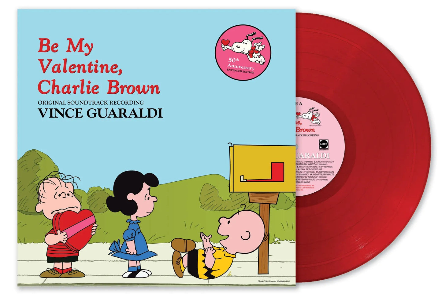 Be My Valentine, Charlie Brown: 50th Anniversary (IEX | "HEARTBURN" RED VINYL) | Mint (M) Mint (M) - SOUNDTRACK *SEALED/COLOR*