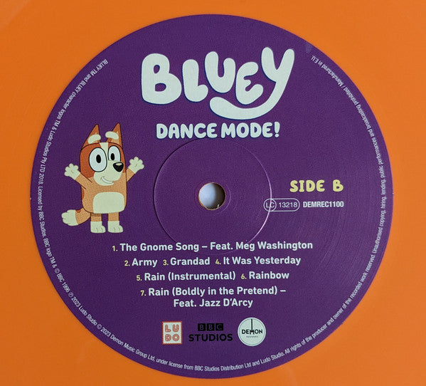 Bluey Dance Mode! (ORANGE VINYL) | Mint (M) Mint (M)