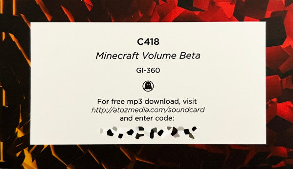 Minecraft Volume Beta (RED + YELLOW SPLATTER VINYL) | Mint (M) Mint (M) - SOUNDTRACK *SEALED/COLOR*