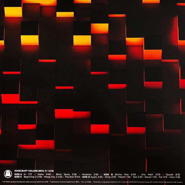 Minecraft Volume Beta (RED + YELLOW SPLATTER VINYL) | Mint (M) Mint (M) - SOUNDTRACK *SEALED/COLOR*