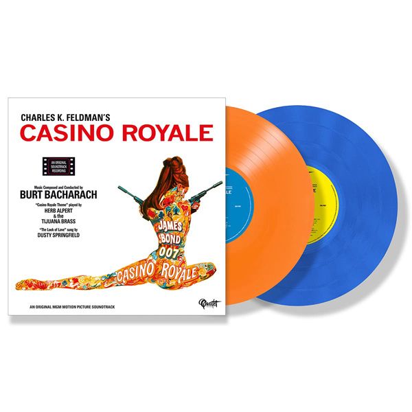(PRE-ORDER 10/3/25) Casino Royale (Original Soundtrack) (Blue & Orange Colored Vinyl) | Mint (M) Mint (M) - SOUNDTRACK *NEW/COLOR*