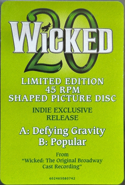 Defying Gravity / Popular (From "Wicked")(PICTURE VINYL) | Mint (M) Mint (M) - SOUNDTRACK *NEW*