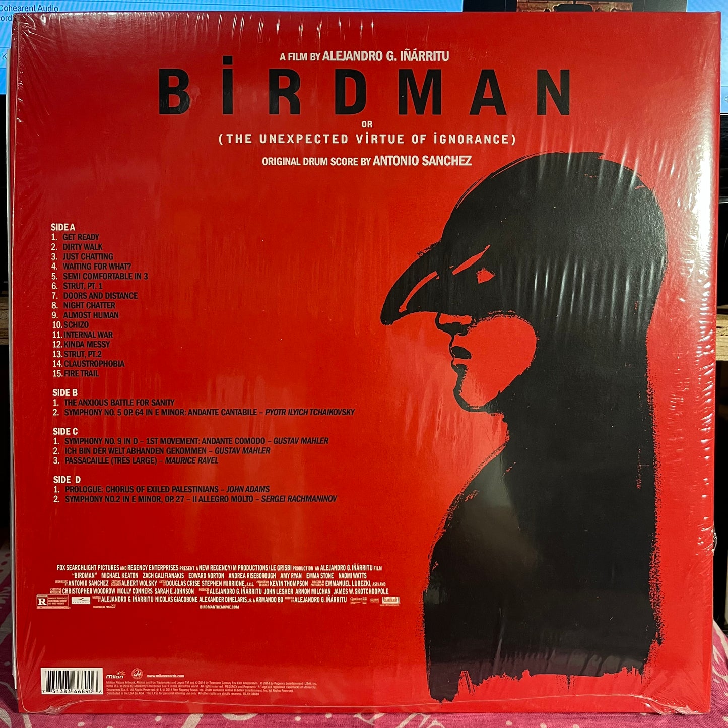 Birdman Or (The Unexpected Virtue Of Ignorance) (Original Drum Score By Antonio Sanchez) *NEW* | Mint (M) Mint (M)