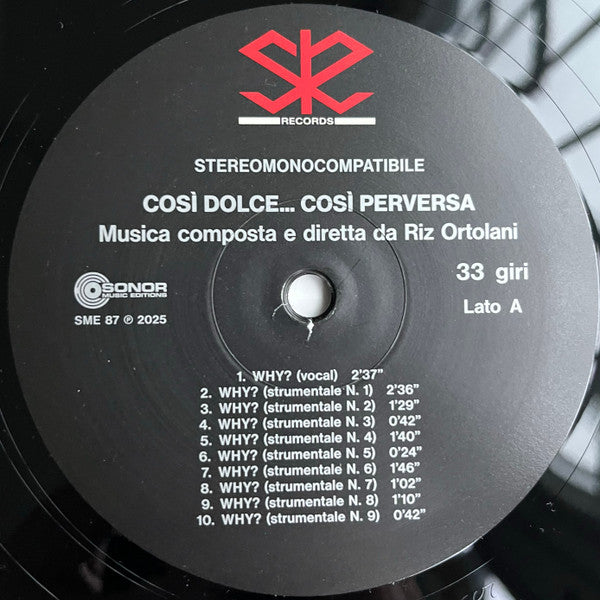 Così Dolce... Così Perversa (Colonna Sonora Originale Del Film)(VINYL) | Mint (M) Mint (M) - SOUNDTRACK *NEW*