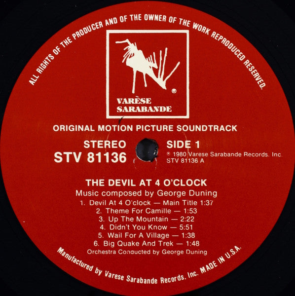The Devil At 4 O'Clock (Original Motion Picture Soundtrack) (VINYL) | Mint (M) Near Mint (NM) - SOUNDTRACK *SEALED*