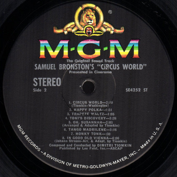 Circus World - The Original Sound Track Album (VINYL) | Mint (M) Near Mint (NM) - SOUNDTRACK *SEALED*