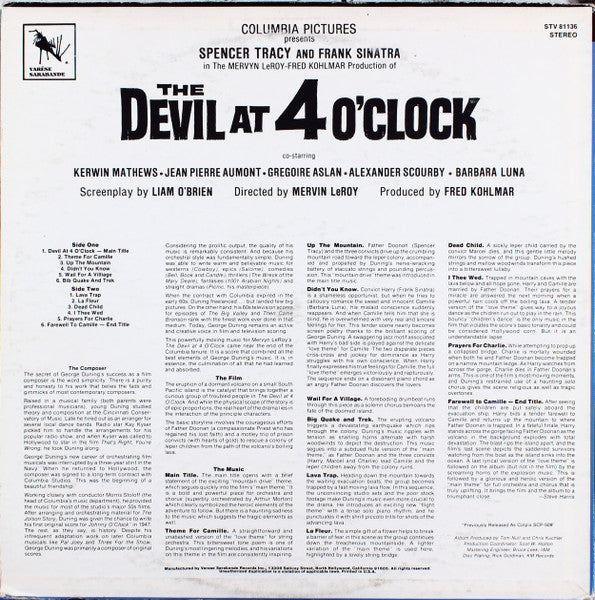 The Devil At 4 O'Clock (Original Motion Picture Soundtrack) (VINYL) | Mint (M) Near Mint (NM) - SOUNDTRACK *SEALED*
