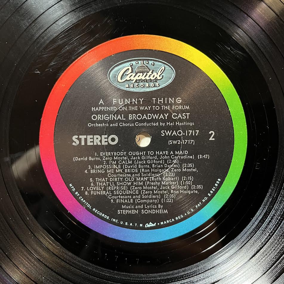 A Funny Thing Happened On The Way To The Forum (VINYL) | Excellent+ (EX+) Excellent (EX) - SOUNDTRACK / USED *EXCELLENT+*