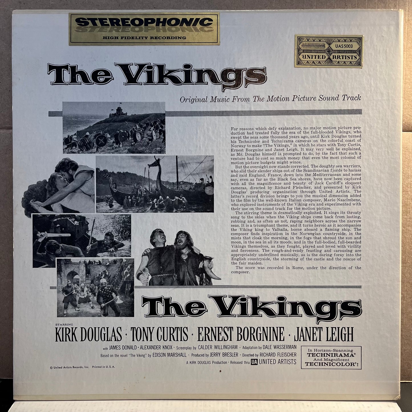 The Vikings (Original Music From The Motion Picture Sound Track) | Excellent (EX) Excellent (EX)