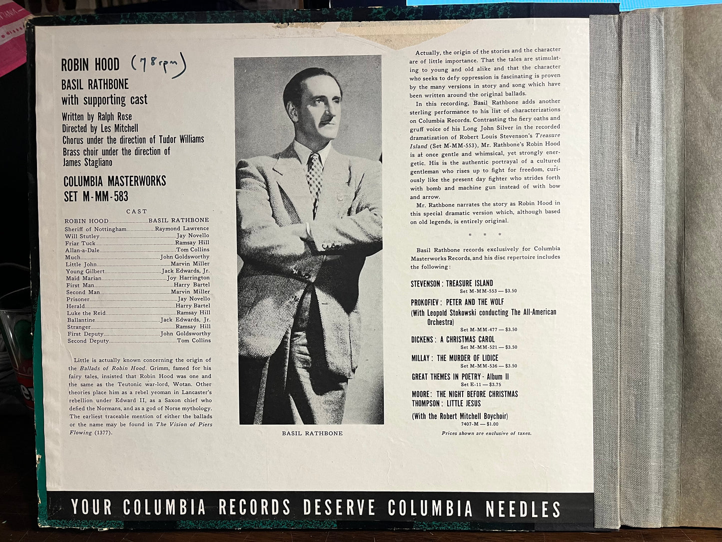 Robin Hood *78RPM* | Excellent (EX) Very Good Plus (VG+)