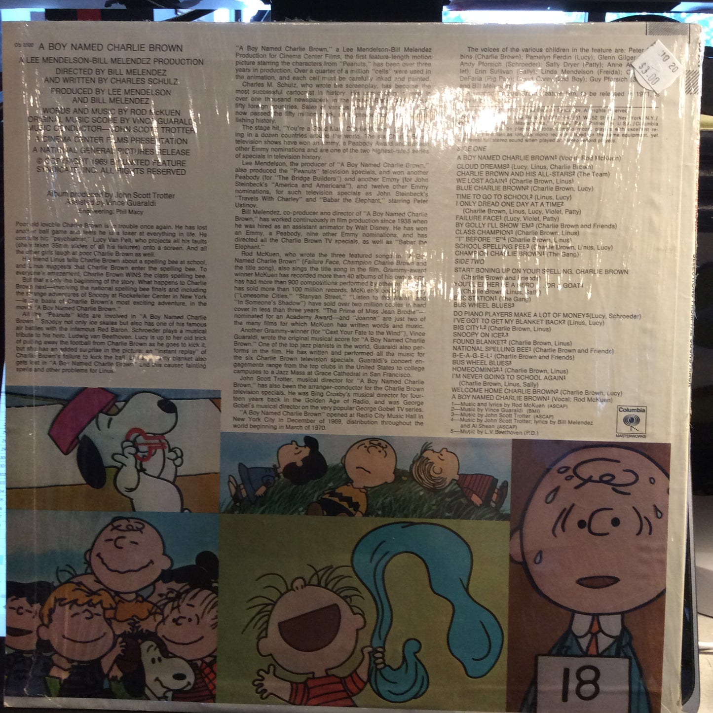 Selections From The Soundtrack "A Boy Named Charlie Brown" (VINYL) | Excellent (EX) Near Mint (NM) - SOUNDTRACK / USED *EXCELLENT*