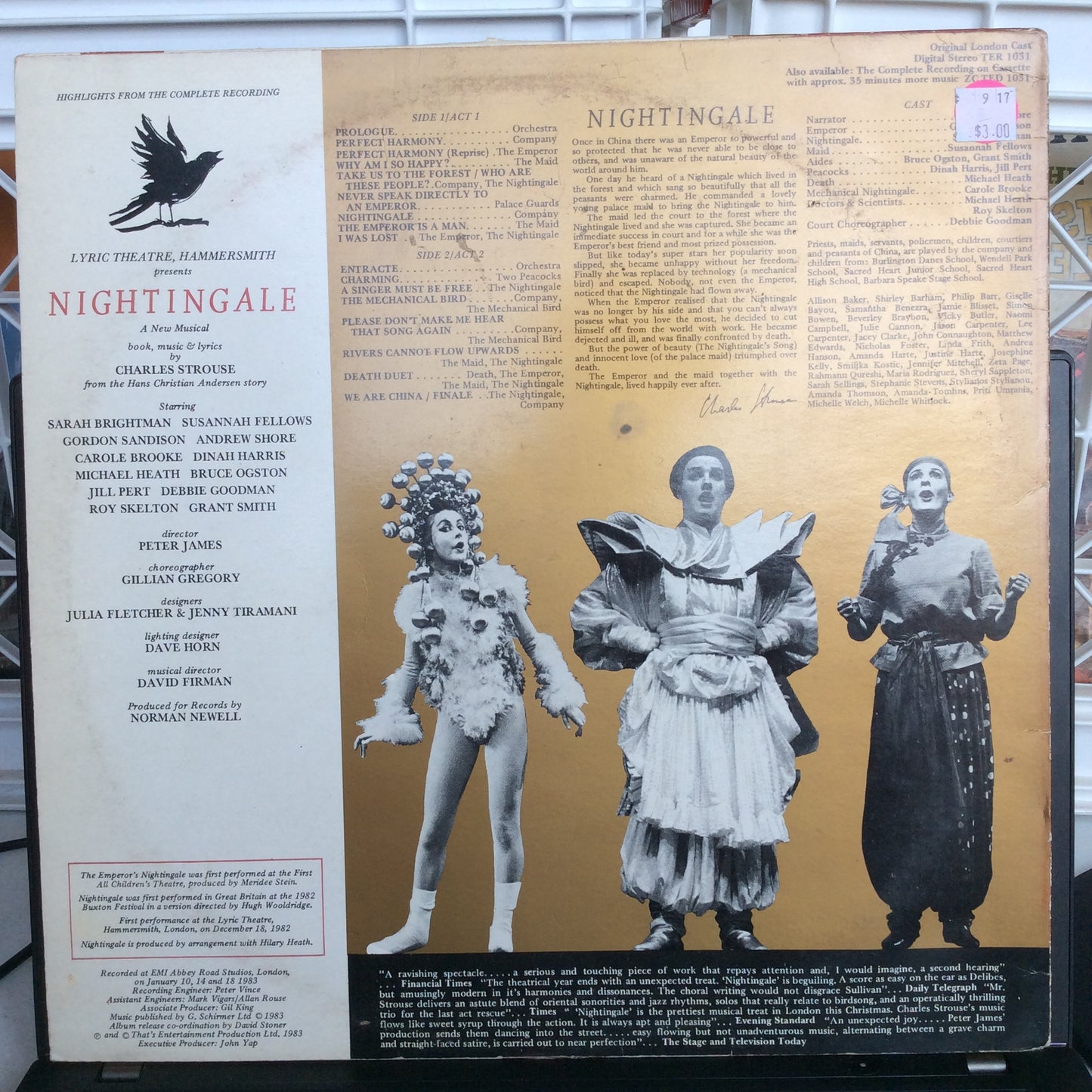 Nightingale (VINYL) | Excellent (EX) Very Good Plus (VG+) - SOUNDTRACK / USED *EXCELLENT*