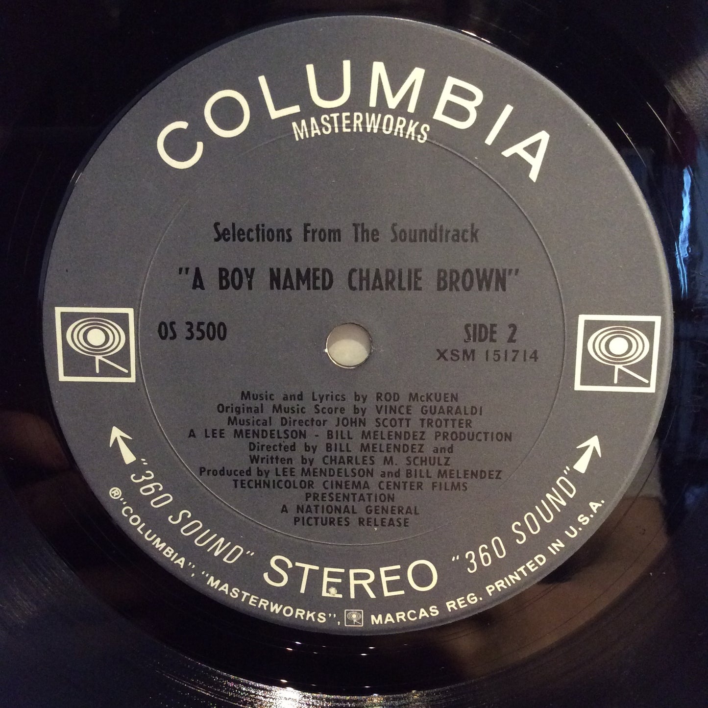 Selections From The Soundtrack "A Boy Named Charlie Brown" (VINYL) | Excellent (EX) Near Mint (NM) - SOUNDTRACK / USED *EXCELLENT*