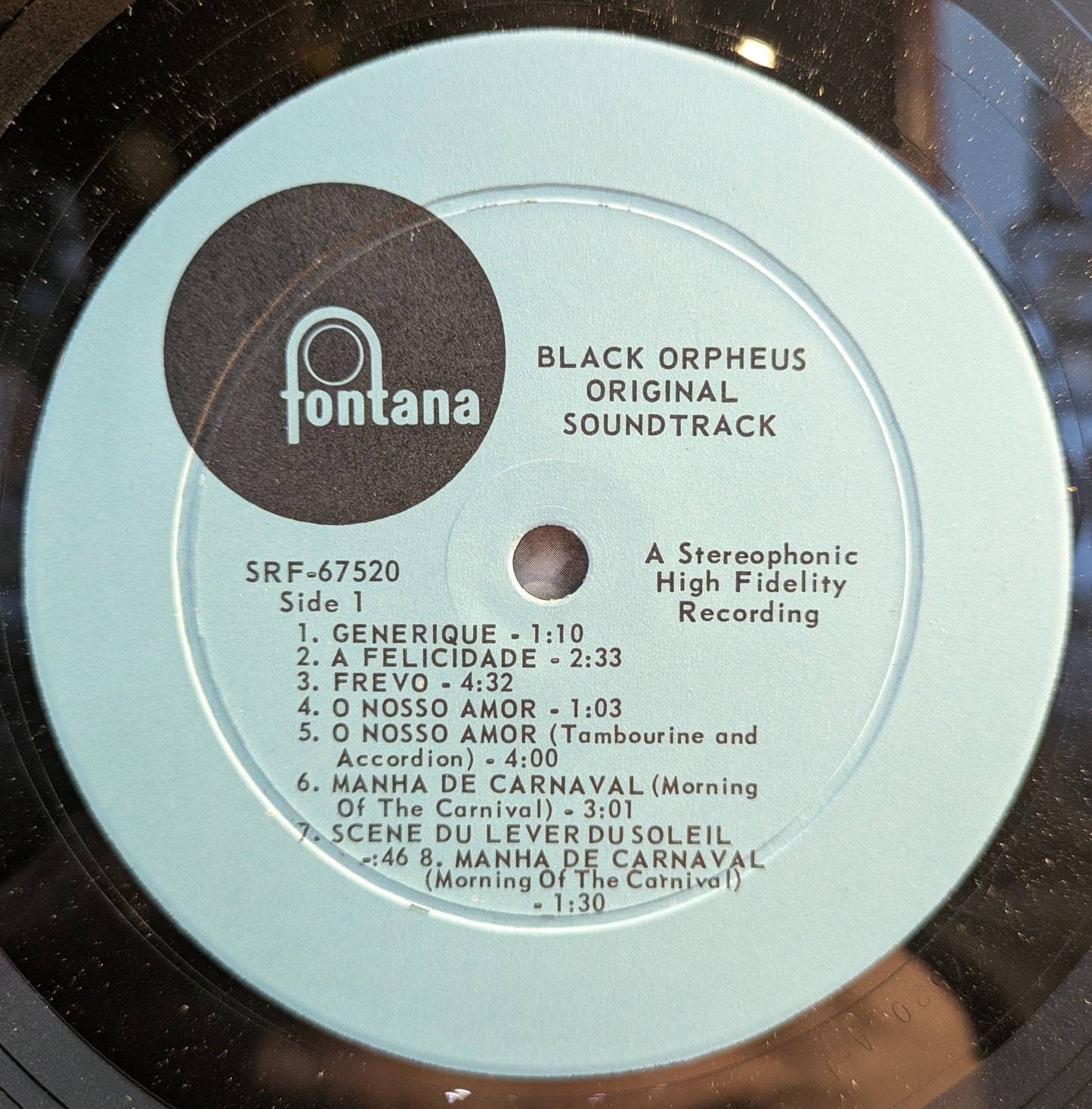 The Original Sound Track From The Film Black Orpheus (VINYL) | Near Mint (NM) Excellent (EX) - SOUNDTRACK / USED *NEAR MINT-*