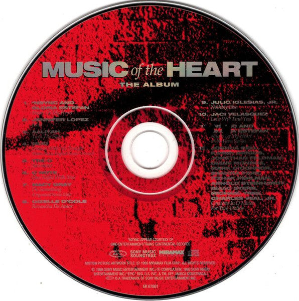 Music Of The Heart (The Album) (CD) | Near Mint (NM) Near Mint (NM) - SOUNDTRACK / USED *NEAR MINT*