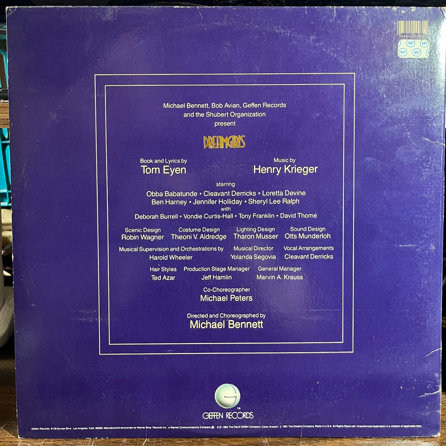 Dreamgirls Original Broadway Cast Album (VINYL) | Near Mint (NM) Excellent (EX) - SOUNDTRACK / USED *NEAR MINT*