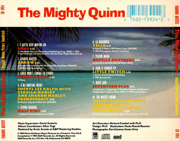 The Mighty Quinn (Original Motion Picture Soundtrack) (CD) | Near Mint (NM) Near Mint (NM) - SOUNDTRACK / USED *NEAR MINT*