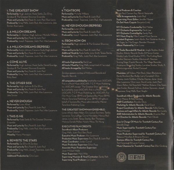The Greatest Showman (Original Motion Picture Soundtrack) (CD) | Near Mint (NM) Near Mint (NM) - SOUNDTRACK / USED *NEAR MINT*