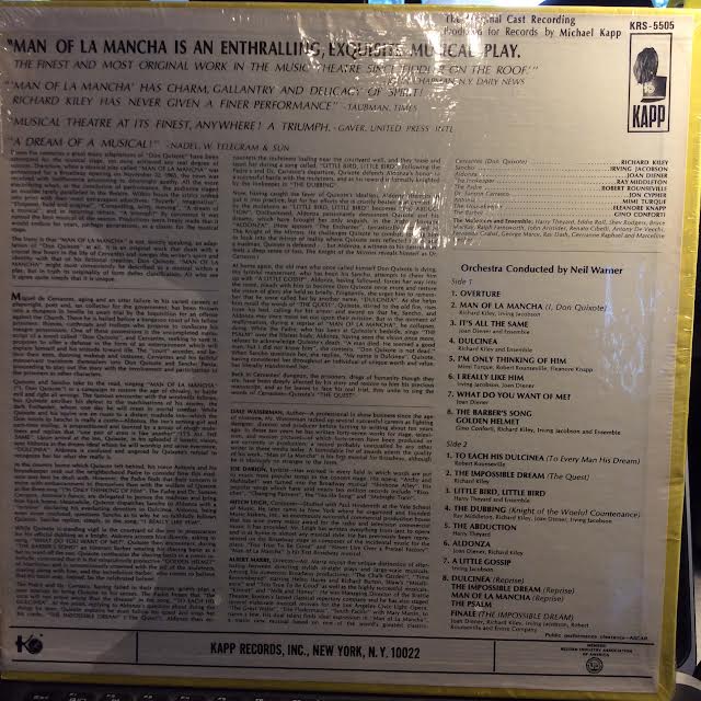 Man Of La Mancha (VINYL) | Near Mint (NM or M-) Near Mint (NM or M-) - SOUNDTRACK / USED *NEAR MINT*