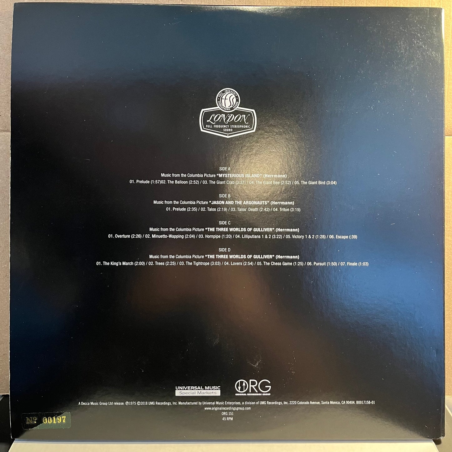 The Mysterious Film World Of Bernard Herrmann *ORG / NUMBERED* | Near Mint (NM) Near Mint (NM)
