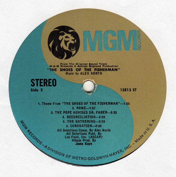 The Shoes Of The Fisherman (Music From The Motion Picture Sound Track) (VINYL) | Near Mint (NM) Excellent (EX) - SOUNDTRACK / USED *NEAR MINT*