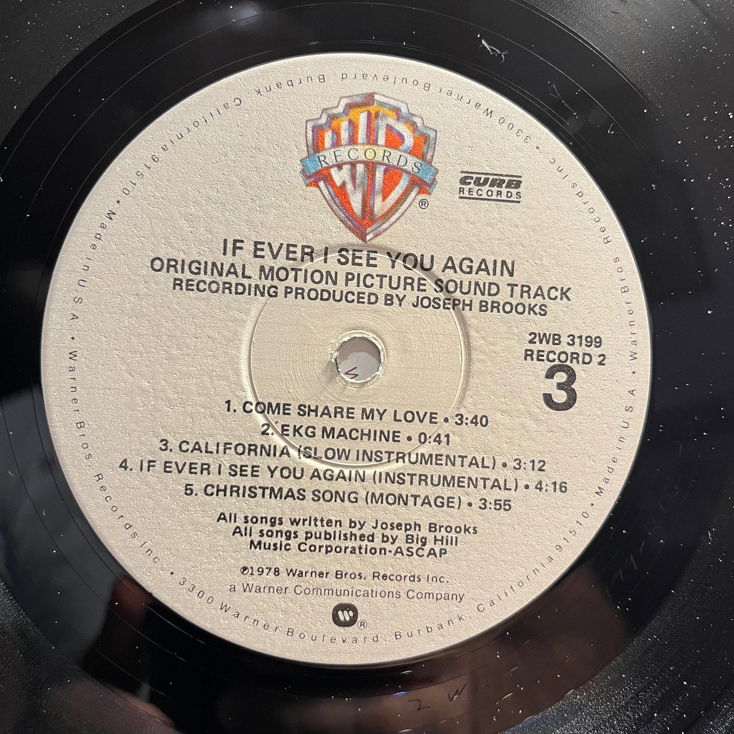 Joseph Brooks - If Ever I See You Again (Original Motion Picture Soundtrack) | Near Mint (NM) Near Mint (NM) - SOUNDTRACK / USED *NEAR MINT*