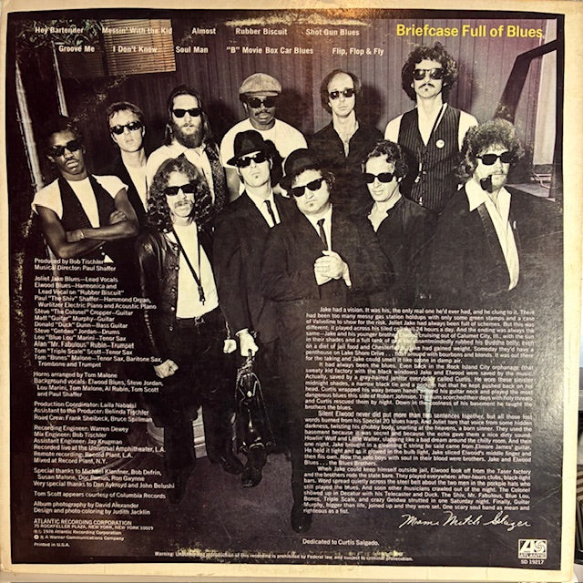 Briefcase Full Of Blues (VINYL) | Very Good Plus Plus (VG++) Very Good Plus (VG+) - SOUNDTRACK / USED *VERY GOOD++*