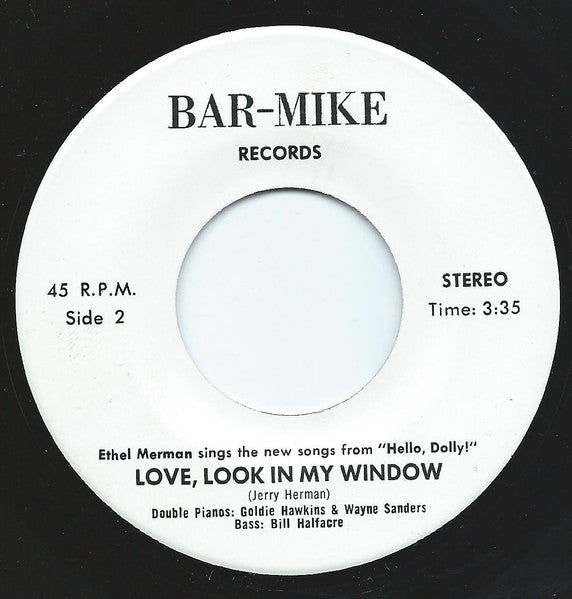 Ethel Merman Sings The New Songs From Hello, Dolly! | Very Good Plus (VG+) Generic