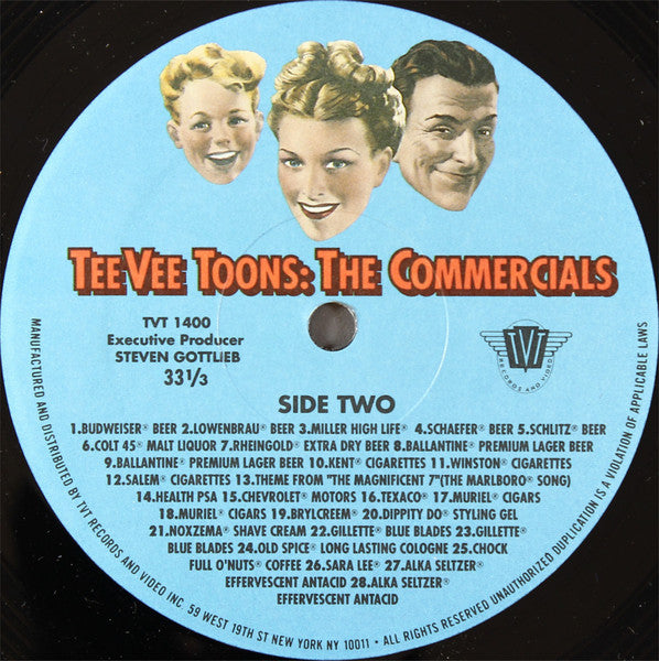 TeeVee Toons: The Commercials (VINYL) | Very Good (VG) Excellent (EX) - SOUNDTRACK / USED *VERY GOOD*
